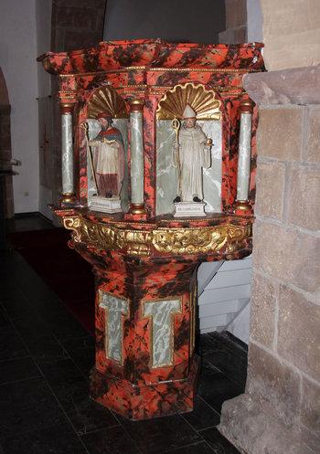 Die alte Mariawalder Kanzel in der Vlattener Pfarrkirche